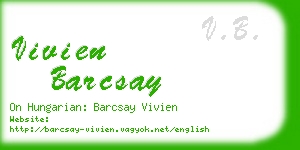 vivien barcsay business card